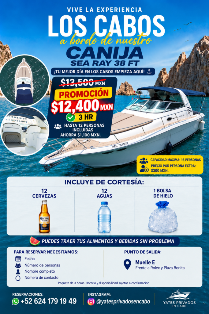 Promoción de Canija · $12,400 MXN por 3 horas